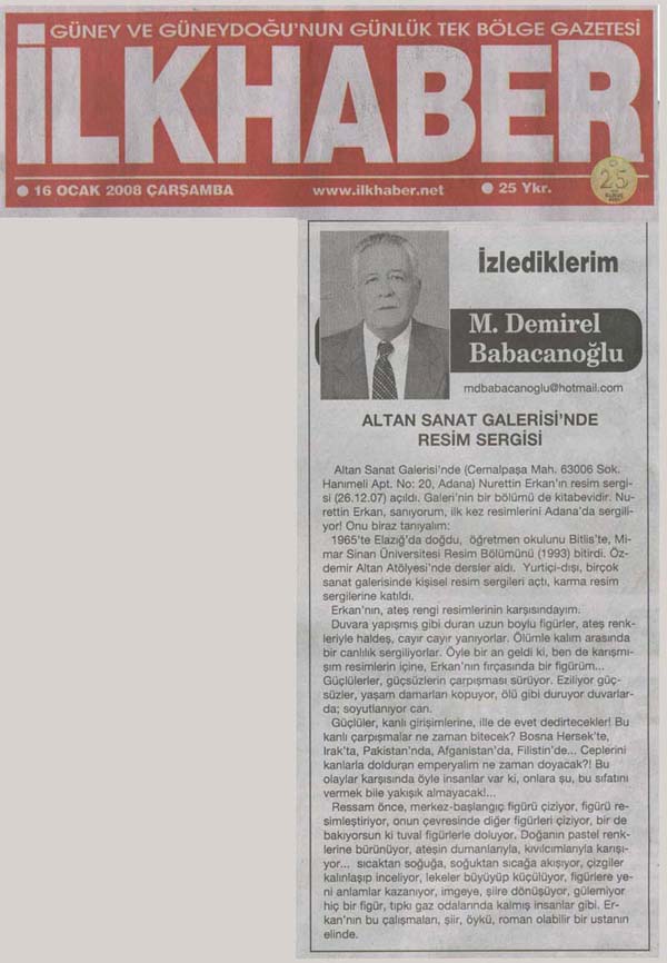 Things I Watched/Artıcle by M. Demirel Babacanoglu