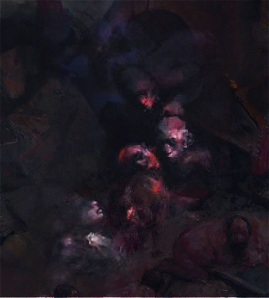 NOCTURNE-3, Oil on canvas, 180X160 cm, 2005, Istanbul