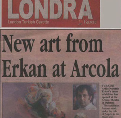 news about Robin N. Erkan's London solo exhibition